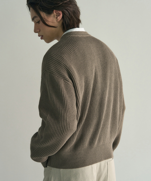 ROTEMBER（ローテンバー）の「アーカイブコットンクロップニットカーディガン[NAVY]（カーディガン/ボレロ・メンズ・その他・MEDIUM/LARGE/X-LARGE）」の4枚目の写真