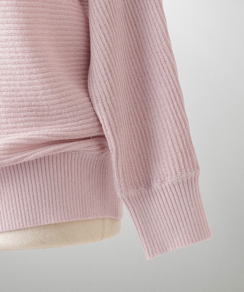 HUIT bouquet（ユイット）の「ドルマンスリーブ ニット プルオーバー HUIT（ニット/セーター・レディース・サックスブルー/ブラック/ピンク/ネイビー/ホワイト・M）」の8枚目の写真