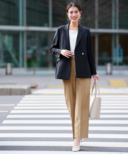 ANY SIS（エニィスィス）の「ツイステッドクリアチノワイド パンツ（その他パンツ・レディース・ベージュ系/アイボリー系/ネイビー系・SMALL/MEDIUM/LARGE）」の5枚目の写真