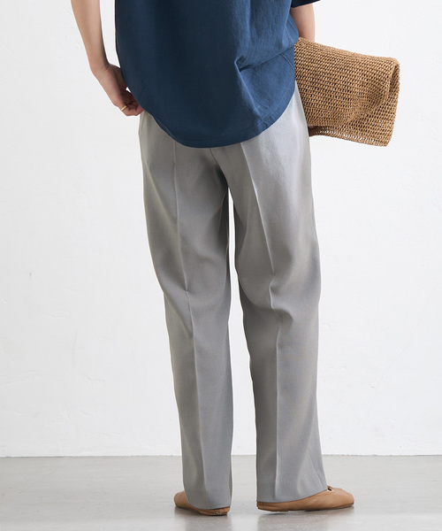 JOURNAL STANDARD(ジャーナルスタンダード)の「アイアスストレッチストレートパンツ(スラックス・レディース・ベージュ/ブラック/チャコールグレー・38/36)」の5枚目の写真