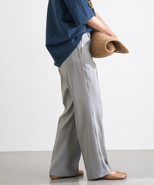 JOURNAL STANDARD(ジャーナルスタンダード)の「アイアスストレッチストレートパンツ(スラックス・レディース・ベージュ/ブラック/チャコールグレー・38/36)」の6枚目の写真