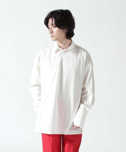 Toironier（トワロニエ）の「Toironier/トワロニエ/BLOAD ASYMMETRY SHIRTS（シャツ/ブラウス・メンズ・ホワイト・F）」の2枚目の写真