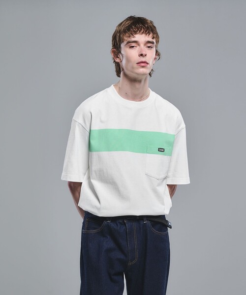 CHUMS(チャムス)の「【別注】<CHUMS>GLR ライン ポケット 半袖 Tシャツ(Tシャツ/カットソー・メンズ・ブラック/ホワイト/その他1/その他2・S/M/L/XL)」の3枚目の写真