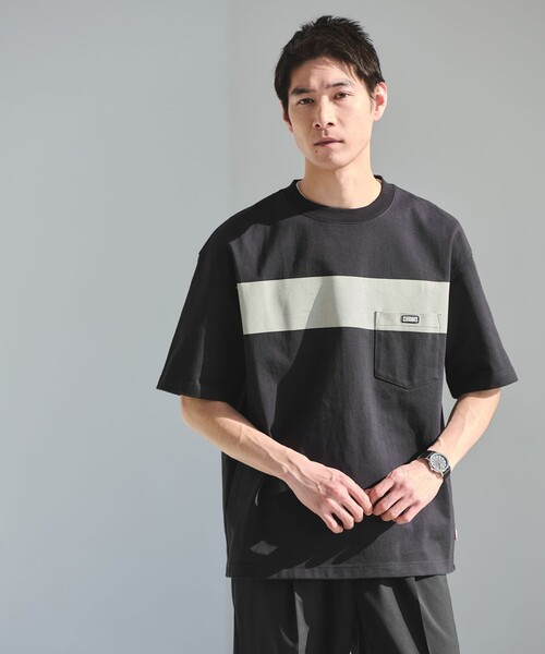 CHUMS(チャムス)の「【別注】<CHUMS>GLR ライン ポケット 半袖 Tシャツ(Tシャツ/カットソー・メンズ・ブラック/ホワイト/その他1/その他2・S/M/L/XL)」の2枚目の写真