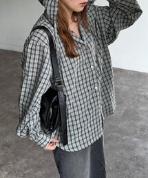 U.S. POLO ASSN.（ユーエスポロアッスン）の「【U.S. POLO ASSN.】シアサッカーフードシャツ（シャツ/ブラウス）」