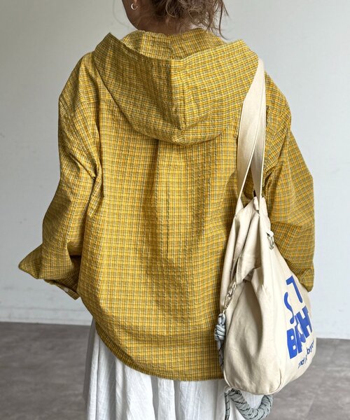 U.S. POLO ASSN.（ユーエスポロアッスン）の「【新素材/シアー】アソートフードシャツ（シャツ/ブラウス・レディース・イエロー/ブルー/ホワイト/ブラウン/ネイビー/グリーン/イエロー系その他/ブラウン系その他・FREE）」の13枚目の写真