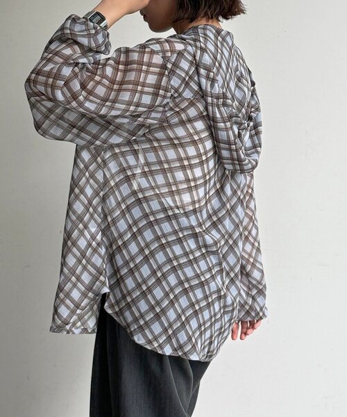 U.S. POLO ASSN.（ユーエスポロアッスン）の「【新素材/シアー】アソートフードシャツ（シャツ/ブラウス・レディース・イエロー/ブルー/ホワイト/ブラウン/ネイビー/グリーン/イエロー系その他/ブラウン系その他・FREE）」の17枚目の写真