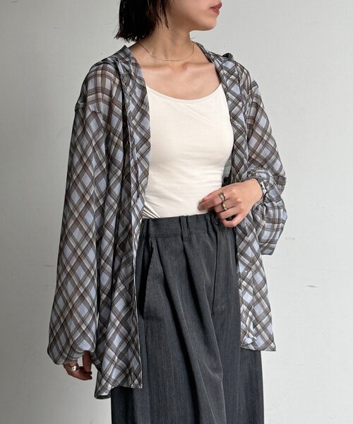 U.S. POLO ASSN.（ユーエスポロアッスン）の「【新素材/シアー】アソートフードシャツ（シャツ/ブラウス・レディース・イエロー/ブルー/ホワイト/ブラウン/ネイビー/グリーン/イエロー系その他/ブラウン系その他・FREE）」の19枚目の写真