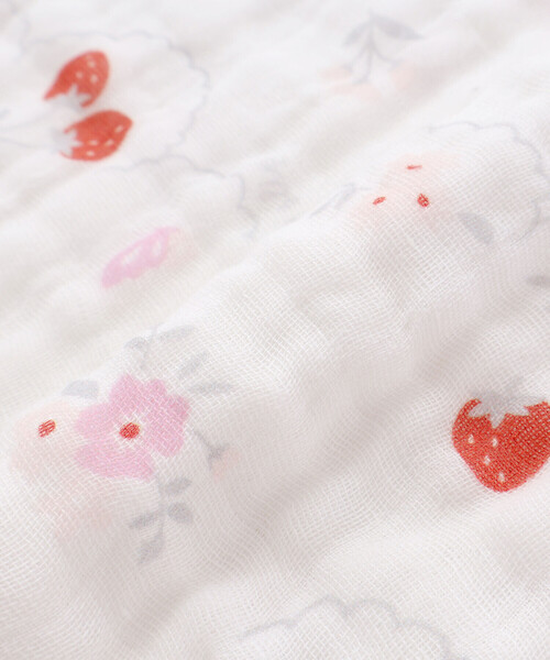 SLAP SLIP BABY（スラップスリップベビー）の「【お揃い】モチーフ総柄ガーゼスリーパーベビー（ベビーパジャマ/スリーパー・キッズ・ピンク系その他/ブルー系その他/ホワイト系その他・FREE）」の12枚目の写真