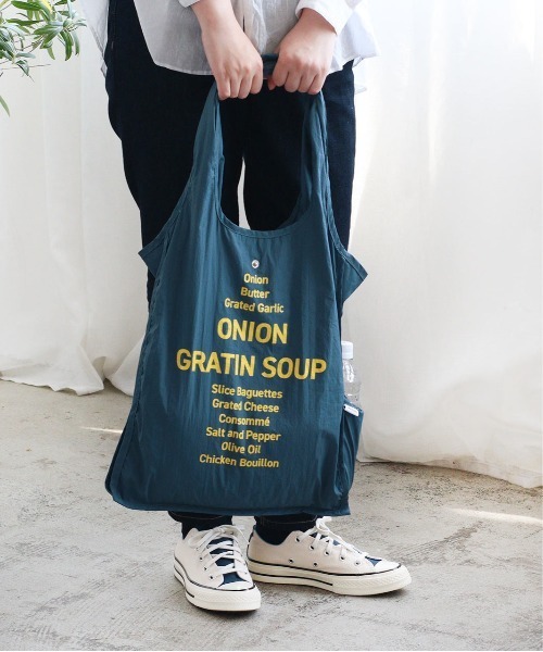 Creer(クレエ)の「【 Creer / クレエ 】 ショッピングバッグ / la flaner(ラフラネ)(エコバッグ/サブバッグ・レディース・ベージュ/オレンジ/ピンク/ブラック/ブルー・FREE)」の7枚目の写真