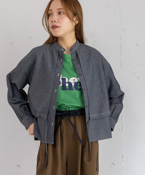 POU DOU DOU（プードゥドゥ）の「レイヤード風ブラウス（シャツ/ブラウス・レディース・ブラック/オフホワイト/ブルー系その他・3）」の14枚目の写真