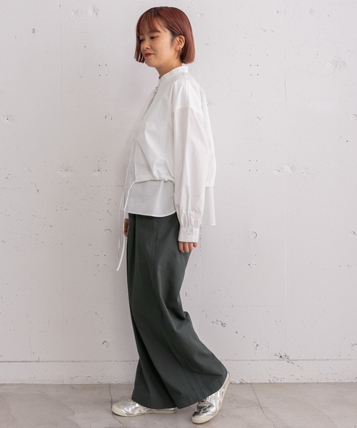 POU DOU DOU（プードゥドゥ）の「レイヤード風ブラウス（シャツ/ブラウス・レディース・ブラック/オフホワイト/ブルー系その他・3）」の19枚目の写真