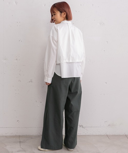 POU DOU DOU（プードゥドゥ）の「レイヤード風ブラウス（シャツ/ブラウス・レディース・ブラック/オフホワイト/ブルー系その他・3）」の20枚目の写真