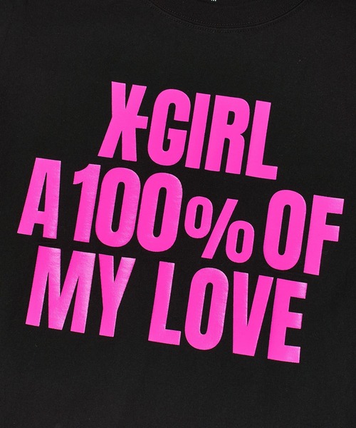 X-girl(エックスガール)の「HEAVY BLOCK LOGO S/S BABY TEE(Tシャツ/カットソー・レディース・ブラック/ホワイト/レッド・S/M)」の12枚目の写真