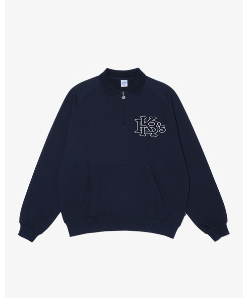 KEBOZ(ケボズ)の「EFG SWEAT POLO(スウェット・メンズ・ネイビー/グレー/オレンジ・XL/L/2XL)」の2枚目の写真
