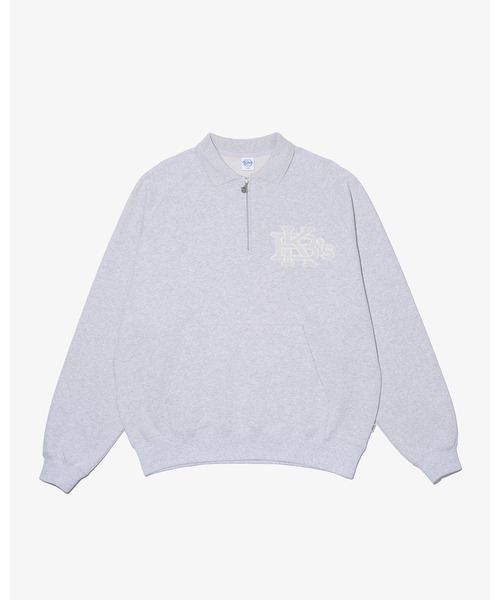 KEBOZ(ケボズ)の「EFG SWEAT POLO(スウェット・メンズ・ネイビー/グレー/オレンジ・XL/L/2XL)」の1枚目の写真