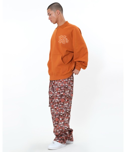 KEBOZ(ケボズ)の「EFG SWEAT POLO(スウェット・メンズ・ネイビー/グレー/オレンジ・XL/L/2XL)」の3枚目の写真