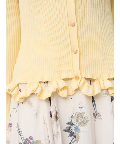 SNIDEL（スナイデル）の「ボーダーフリルカーディガン（カーディガン/ボレロ・レディース・その他/ネイビー/イエロー・F）」の20枚目の写真