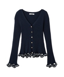 SNIDEL（スナイデル）の「ボーダーフリルカーディガン（カーディガン/ボレロ）」