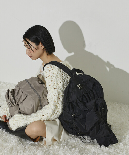 OUTDOOR PRODUCTS（アウトドアプロダクツ）の「OUTDOOR PRODUCTS × Firsthand/アウトドアプロダクツ 別注 リボンバックパック / A4サイズ収納可能 / 19L（バックパック/リュック・レディース・グレー/ブラック/ベージュ・ONE SIZE）」の22枚目の写真