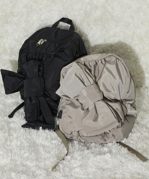 OUTDOOR PRODUCTS（アウトドアプロダクツ）の「OUTDOOR PRODUCTS × Firsthand/アウトドアプロダクツ 別注 リボンバックパック / A4サイズ収納可能 / 19L（バックパック/リュック・レディース・グレー/ブラック/ベージュ・ONE SIZE）」の12枚目の写真