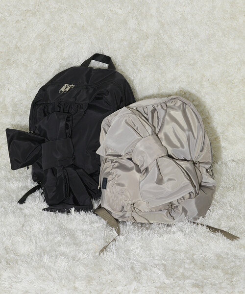 OUTDOOR PRODUCTS（アウトドアプロダクツ）の「OUTDOOR PRODUCTS × Firsthand/アウトドアプロダクツ 別注 リボンバックパック / A4サイズ収納可能 / 19L（バックパック/リュック・レディース・グレー/ブラック/ベージュ・ONE SIZE）」の13枚目の写真