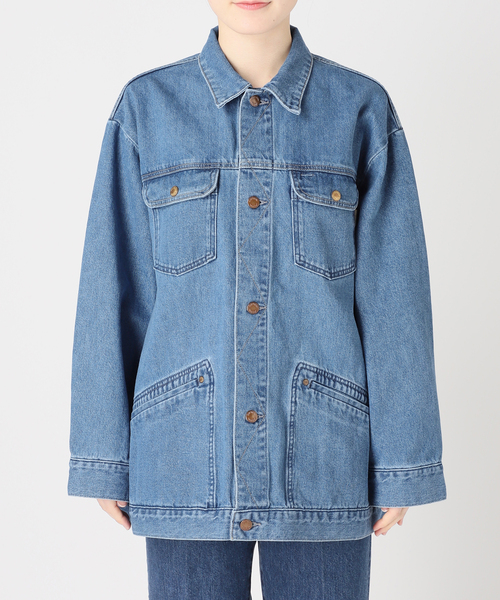 B.C STOCK（ベーセーストック）の「ウォッシャブル / DU JOUR / デュ ジュール RIDING JEAN JACKET 2（デニムジャケット・レディース・ブルー・FREE）」の6枚目の写真