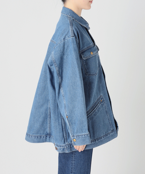 B.C STOCK（ベーセーストック）の「ウォッシャブル / DU JOUR / デュ ジュール RIDING JEAN JACKET 2（デニムジャケット・レディース・ブルー・FREE）」の9枚目の写真