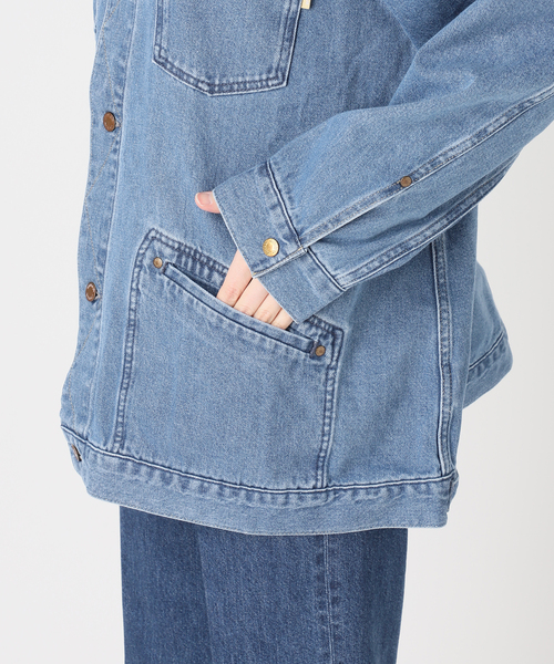 B.C STOCK（ベーセーストック）の「ウォッシャブル / DU JOUR / デュ ジュール RIDING JEAN JACKET 2（デニムジャケット・レディース・ブルー・FREE）」の11枚目の写真