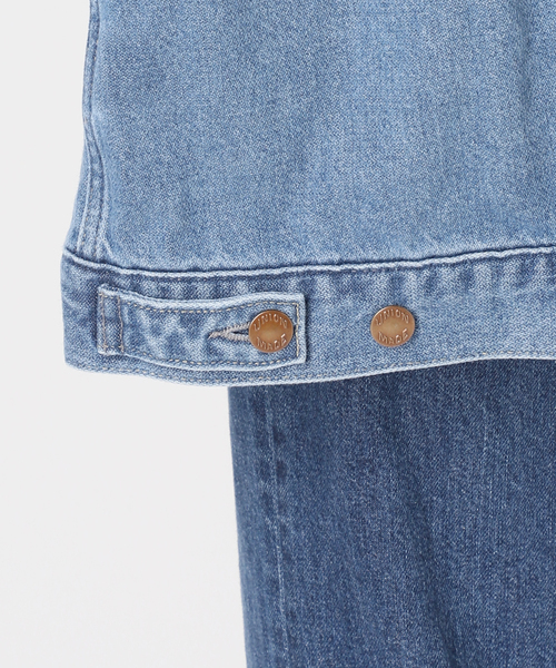 B.C STOCK（ベーセーストック）の「ウォッシャブル / DU JOUR / デュ ジュール RIDING JEAN JACKET 2（デニムジャケット・レディース・ブルー・FREE）」の12枚目の写真