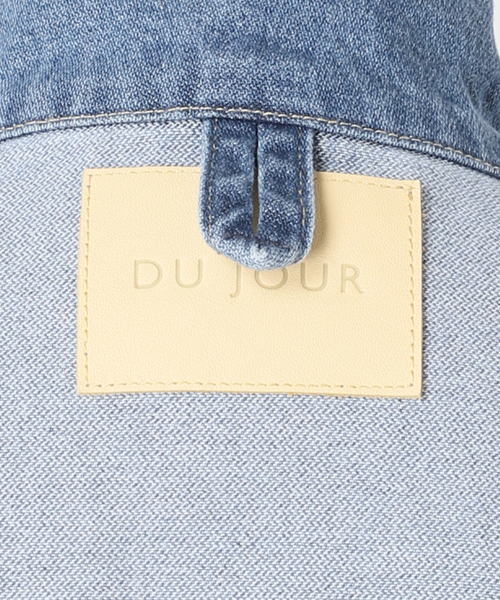 B.C STOCK（ベーセーストック）の「ウォッシャブル / DU JOUR / デュ ジュール RIDING JEAN JACKET 2（デニムジャケット・レディース・ブルー・FREE）」の19枚目の写真