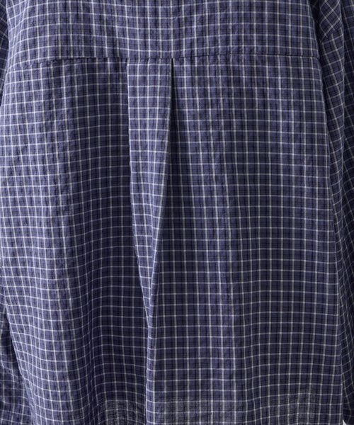 goocy（グーシー）の「長袖チェックビッグシャツ（シャツ/ブラウス・レディース・ブルー/オレンジ・FREE）」の13枚目の写真