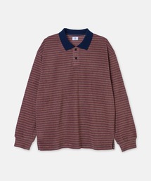 SEAGREEN(シーグリーン) PILE BORDER L/S POLO