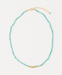 Causerie（コズリ）の「＜Causerie＞カラーストーン メタリックトップ ショートネックレス（ネックレス）」