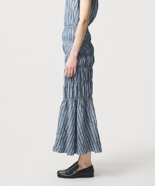 LOEFF（ロエフ）の「＜LOEFF＞チェック スカート（スカート・レディース・ロイヤルブルー・0/1）」の8枚目の写真