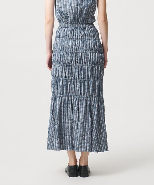 LOEFF（ロエフ）の「＜LOEFF＞チェック スカート（スカート・レディース・ロイヤルブルー・0/1）」の9枚目の写真