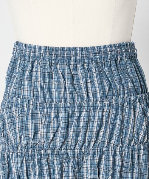 LOEFF（ロエフ）の「＜LOEFF＞チェック スカート（スカート・レディース・ロイヤルブルー・0/1）」の11枚目の写真