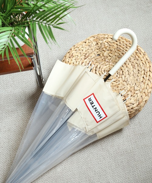 HUNTER（ハンター）の「HUNTER トランスペアレント マスタッシュ バブル アンブレラ（長傘・レディース・ブラック/レッド/オフホワイト・FREE）」の2枚目の写真