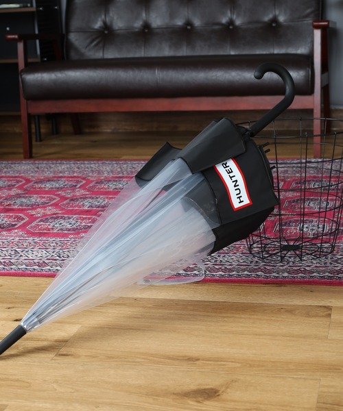 HUNTER（ハンター）の「HUNTER トランスペアレント マスタッシュ バブル アンブレラ（長傘・レディース・ブラック/レッド/オフホワイト・FREE）」の6枚目の写真