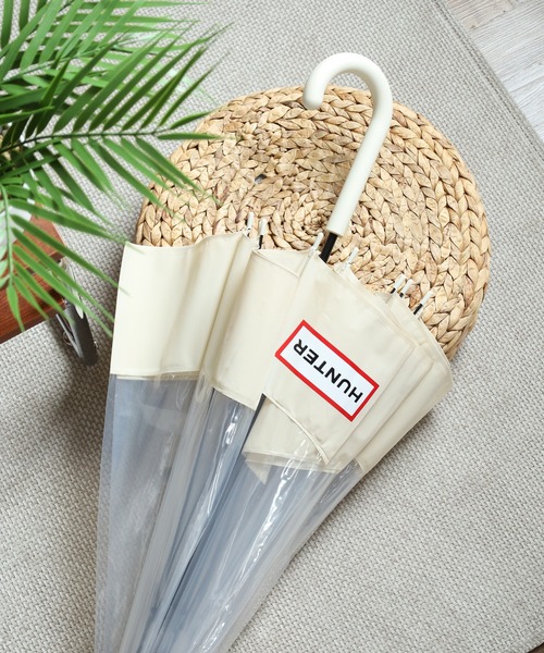 HUNTER（ハンター）の「HUNTER トランスペアレント マスタッシュ バブル アンブレラ（長傘・レディース・ブラック/レッド/オフホワイト・FREE）」の4枚目の写真