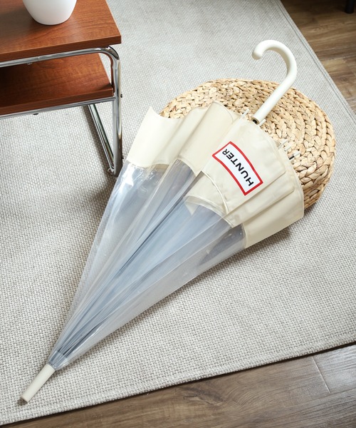 HUNTER（ハンター）の「HUNTER トランスペアレント マスタッシュ バブル アンブレラ（長傘・レディース・ブラック/レッド/オフホワイト・FREE）」の5枚目の写真