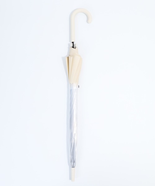 HUNTER（ハンター）の「HUNTER トランスペアレント マスタッシュ バブル アンブレラ（長傘・レディース・ブラック/レッド/オフホワイト・FREE）」の10枚目の写真