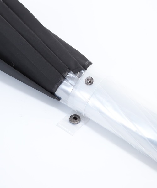 HUNTER（ハンター）の「HUNTER トランスペアレント マスタッシュ バブル アンブレラ（長傘・レディース・ブラック/レッド/オフホワイト・FREE）」の17枚目の写真