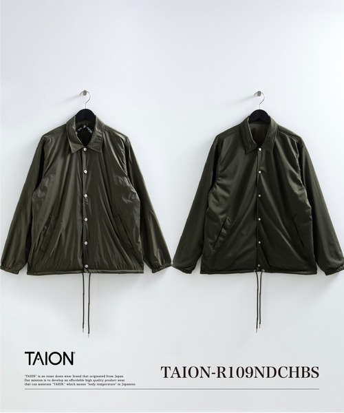 TAION（タイオン）の「【TAION(タイオン)】〈ユニセックス〉ノンダウン ベーシック リバーシブル コーチジャケット（その他アウター・メンズ・ライトグレー/ブラック/ダークオリーブ/チャコール/ダークネイビー/ベージュ系5・S/M/L/2XL/XL/XS）」の5枚目の写真