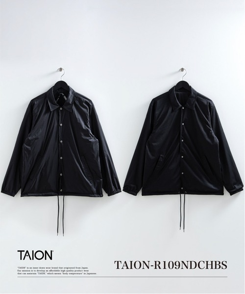 TAION（タイオン）の「【TAION(タイオン)】〈ユニセックス〉ノンダウン ベーシック リバーシブル コーチジャケット（その他アウター・メンズ・ライトグレー/ブラック/ダークオリーブ/チャコール/ダークネイビー/ベージュ系5・S/M/L/2XL/XL/XS）」の21枚目の写真