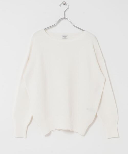 URBAN RESEARCH DOORS(アーバンリサーチドアーズ)の「コットンボートネックガーターKNIT(ニット/セーター・レディース・オフホワイト/ライトグレー/ミント・FREE)」の9枚目の写真