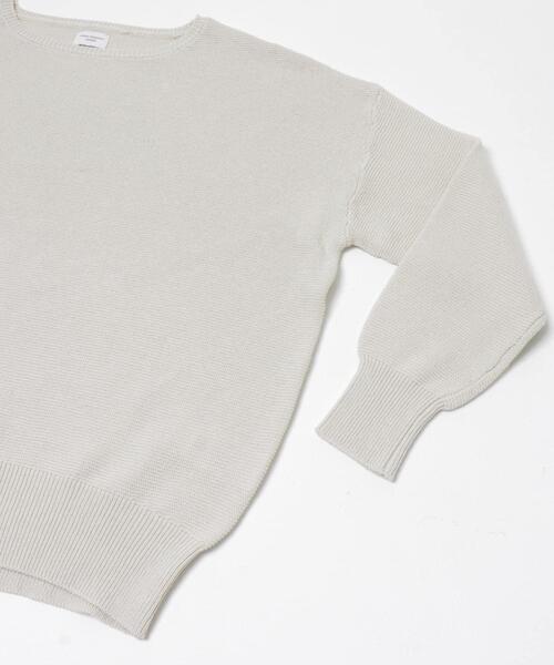 URBAN RESEARCH DOORS(アーバンリサーチドアーズ)の「コットンボートネックガーターKNIT(ニット/セーター・レディース・オフホワイト/ライトグレー/ミント・FREE)」の19枚目の写真