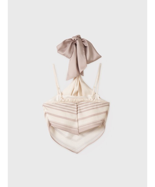 EIMY ISTOIRE（エイミーイストワール）の「スカーフパターンホルターネックトップス（その他トップス・レディース・ベージュ/ブラック・F）」の9枚目の写真