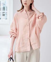 試着のみ25ssプラージュ リネンショートシャツ　ピンク セール】Linen Short シャツ（シャツ/ブラウス）｜Plage（プラージュ