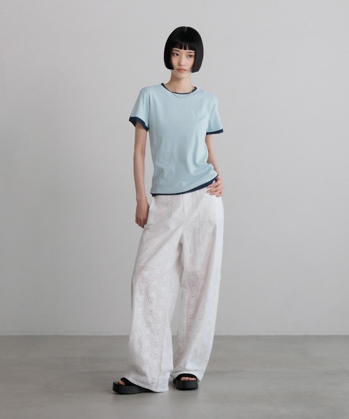 LOWRYS FARM(ローリーズファーム)の「レースカーブパンツ 641371(その他パンツ・レディース・ホワイト/ブラック・MEDIUM/LARGE)」の15枚目の写真